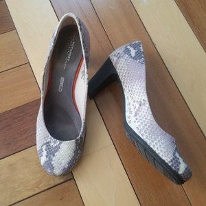 Rockport Walkability Snake Print Pumps